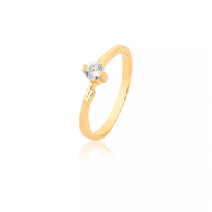 Anel Solitário Ouro 18k – Modelo 4447