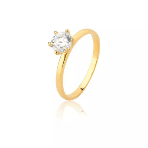 Anel Solitário Ouro 18k – Modelo 5351