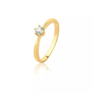 Anel Solitário Ouro 18k – Modelo 4272