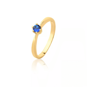 Anel Solitário Ouro 18k – Modelo 4272