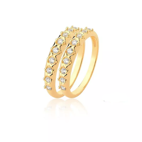 Anel Porta aliança Ouro 18k - Modelo 0570