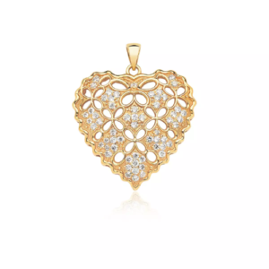 Pingente de coração Ouro 18k – Modelo 1007