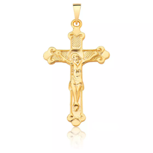 Pingente de crucifixo  Ouro 18k – Modelo 0974
