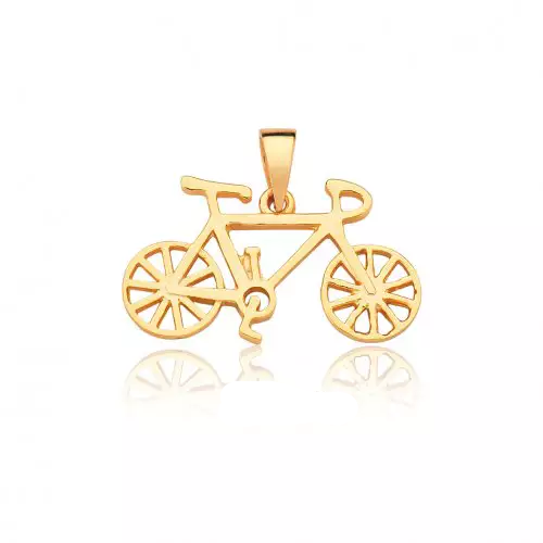 Pingente de bicicleta Ouro 18k - Modelo 4172