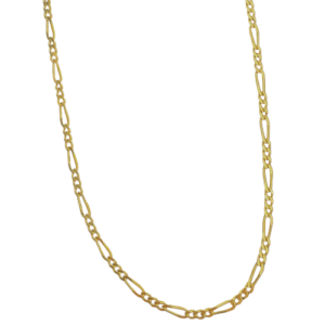 Corrente elo 3 por 1 Ouro 18k – Modelo 0009