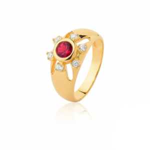 Anel de Formatura Ouro 18k – Modelo 0523