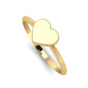 Anel de coração ouro 18k – Modelo 0019